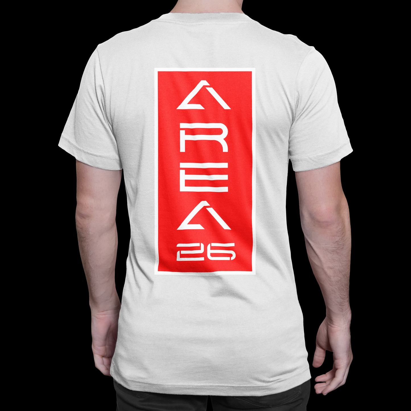 White / Red Vertical Box Logo Series